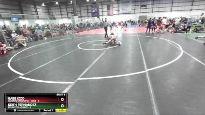 113 lbs Round 3 (4 Team) - Keith Fernandez, BELIEVE TO ACHIEVE vs Gabe Izzo, INVICTUS WRESTLING - GOLD