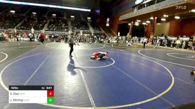 102 lbs Consolation - Christopher Diaz, Natrona Colts WC vs Jacob Stirling, Camel Kids WC