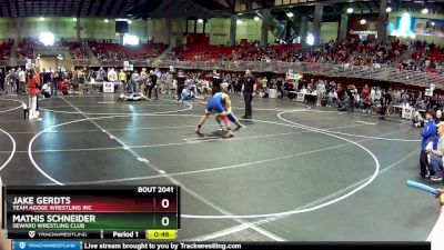 150 lbs Champ. Round 1 - Mathis Schneider, Seward Wrestling Club vs Jake Gerdts, Team Agoge Wrestling Inc