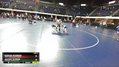 90 lbs Quarterfinal - Karson Wuebker, Sebolt Wrestling Academy vs Hayden Schwab, Immortal Athletics WC