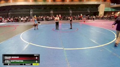 120 lbs Cons. Round 3 - Praise Ingram, Modesto vs Amea Whittington, Caldwell