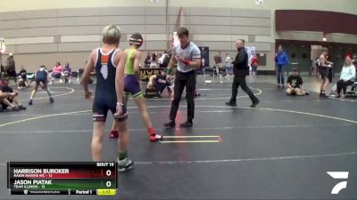 91 lbs Round 5 (6 Team) - Harrison Buroker, Ragin Raisins WC vs Jason Piatak, Team Illinois