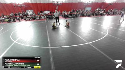 62 lbs Cons. Round 2 - Max Akkerman, Wisconsin vs Marshall Hawkins, Crystal Lake Wizards Wrestling Club