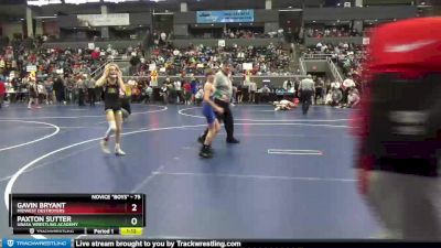 75 lbs Cons. Round 1 - Gavin Bryant, Midwest Destroyers vs Paxton Sutter, Ubasa Wrestling Academy