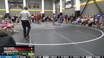 100 lbs Round 2 (4 Team) - Emerson Reeves, Missouri Black vs Lilli Cooper, FEWTeamIA Purple