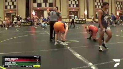 220 lbs Round 5 (6 Team) - Daniel Fox, Wyalusing Plus vs Brian Christi, Yale Street WC