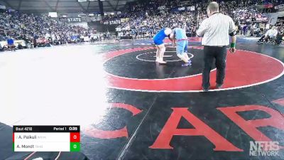 4A 285 lbs Cons. Round 1 - Akeakamai T Paikuli, West Valley (Yakima) vs Alex Mondt, Tahoma