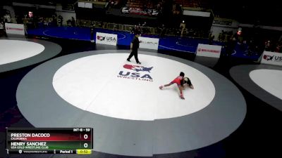 59 lbs 7th Place Match - Henry Sanchez, USA Gold Wrestling Club vs Preston Dacoco, California