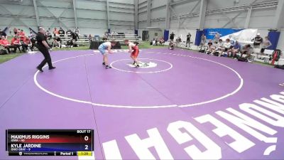 126 lbs Semis & 3rd Wb (16 Team) - Maximus Riggins, Iowa vs Kyle Jardine, Ohio Gray