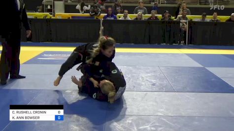 CELESTE RUSHELL CRONIN vs KIMBERLY ANN BOWSER 2024 Pan Jiu Jitsu IBJJF Championship