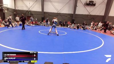 126 lbs Cons. Round 2 - Ty Petersen, ID vs Ben Dunlap, AK