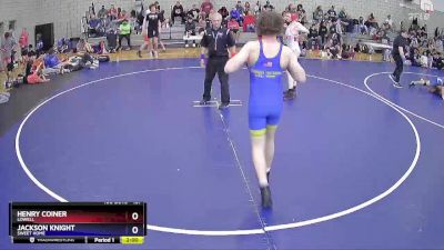 157 lbs Cons. Round 3 - Henry Coiner, Lowell vs Jackson Knight, Sweet Home