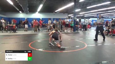 90 lbs Rr Rnd 5 - Nathan Yoder, Lions Den vs Xander Insley, Littlestown