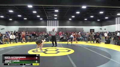 90 lbs 2nd Wrestleback (8 Team) - Kosta Hatzigeorgiou, Elite Ath Club DZ (IN) vs Jeremy Carver, Short Time