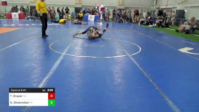 S-85 lbs Consi Of 8 #1 - Tristen Draper, OH vs Keagan Shoemaker, PA