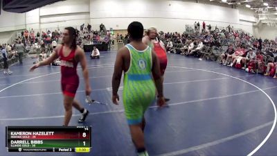 275 lbs Semis & 1st Wrestleback (8 Team) - Darrell Bibbs, Illinois Gold vs Kameron Hazelett, Indiana Gold