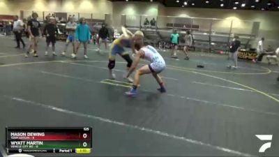 125 lbs Round 5 (6 Team) - Mason Dewing, Team Gotcha vs Wyatt Martin, Vehicle City WC