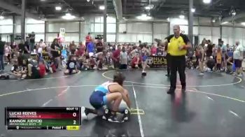 96 lbs Round 4 (6 Team) - Kannon Judycki, Untouchables White vs Lucas Reeves, Steel Valley Psychos