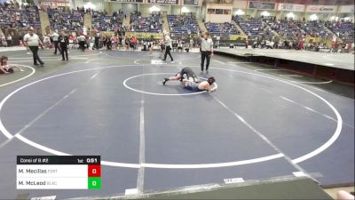 100 lbs Consi Of 8 #2 - Michael Mecillas, Fort Lupton Metro Wrestling vs Magnus McLeod, Black Fox Wrestling Academy