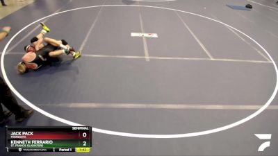 130 lbs Semifinal - Jack Pack, Minnesota vs Kenneth Ferrario, St. Francis Gladiators