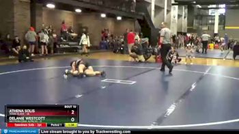 118 lbs Round 4 (6 Team) - Athena Solis, Texas Black vs Delanie Westcott, Western Iowa Alpacas