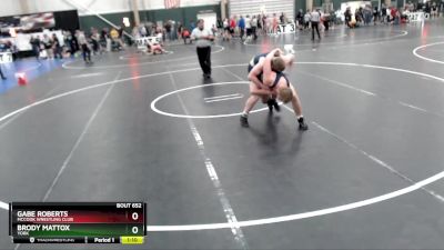 190 lbs 1st Place Match - Brody Mattox, York vs Gabe Roberts, McCook Wrestling Club