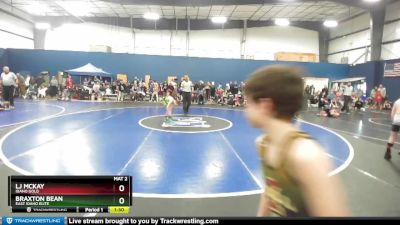 75 lbs Champ. Round 2 - Lj McKay, Idaho Gold vs Braxton Bean, East Idaho Elite