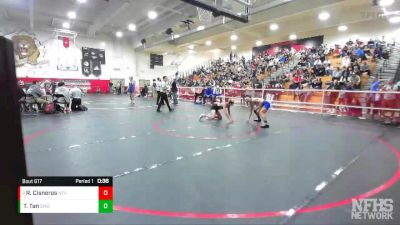 126 lbs Cons. Semi - Rene Cisneros, Northview vs Taylor Tan, San Marino