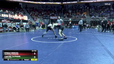 2A-132 lbs Cons. Round 4 - Carter Cajthaml, Charles City vs Steele Diercks, Assumption, Davenport