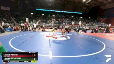 2A-113 lbs Semifinal - Josiah Stockwell, Saratoga vs Jackie Meador, Big Piney