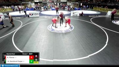 250 lbs Quarterfinal - Andre Sandoval Espana, Red Wave Wrestling vs Andres Flores, Trifecta Wrestling