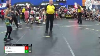 82 lbs Round 3 (6 Team) - Kaiden Skodak, The Funky Singlets vs Carlos Rodriguez-de Cespedes, Steel Valley Psychos