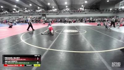 120 lbs Champ. Round 2 - Michael Silvey, Greater Heights Wrestling-AAA vs Micah Kertz, Ste. Genevieve Youth Wrestling Club-AAA