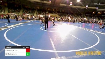 92 lbs Quarterfinal - Anson Lastinger, Cardinal Wrestling Club vs Nathan Matthis, Steel Valley Renegades