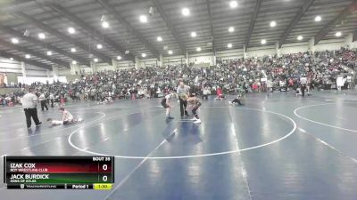 110 lbs Cons. Round 4 - Izak Cox, Roy Wrestling Club vs Jack Burdick, Sons Of Atlas