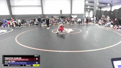 92 lbs Quarterfinal - Trenton Marler, White River Hornets Wrestling Club vs Kyler Fish, CNWC Concede Nothing Wrestling Club