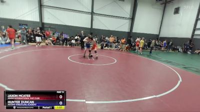 126 lbs Quarterfinal - Jaxon McAtee, Askeo International Mat Club vs Hunter Duncan, Ascend Wrestling Academy