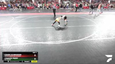 45 lbs Quarterfinal - Connor Peery, Elk Mound vs Cohen Schroeder, Askren Wrestling Academy