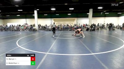 90 lbs Round Of 32 - Gabe Benyo, PA vs Cooper McArthur, GA