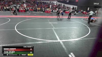 135 lbs Cons. Round 4 - Isaiah Thomas, Red Hot Wrestling vs Mark Wilber, Blue Demons-GET