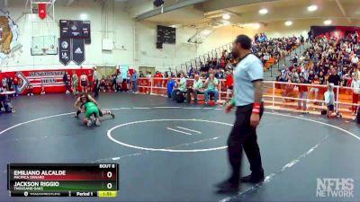 106 lbs Champ. Round 1 - Jackson Riggio, Thousand Oaks vs Emiliano Alcalde, Pacifica Oxnard