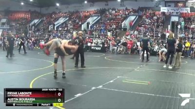 122 lbs Champ. Round 2 - Pryar Labonte, U.P. Power Wrestling vs Austin Bourassa, Northern Elite Pitbulls