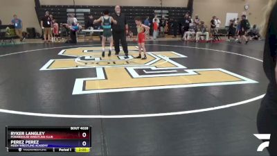 63 lbs Cons. Round 2 - Ryker Langley, Powerhouse Wrestling Club vs Perez Perez, Moen Wrestling Academy