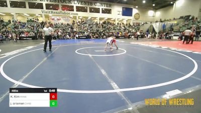 49 lbs Round Of 16 - Kyle Kim, Red Star Wrestling Academy vs James Crisman, Canby Mat Club