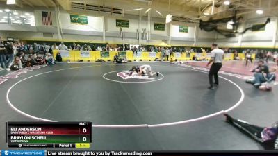 85 lbs Semifinal - Braylon Schell, Watertown vs Eli Anderson, Dakota Boyz Wrestling Club