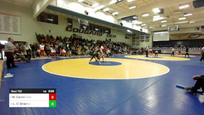 147 lbs Consi Of 8 #2 - Mario Carini, Poway vs Lucan O`Brien, St. Edward (OH)