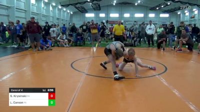 S-90 lbs Consi Of 4 - Shay Krysinski, PA vs Lucas Carson, PA