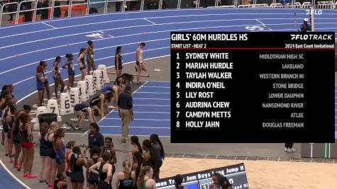 High School Girls' 60m Hurdles, Finals 2