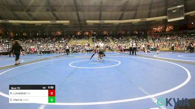 125 lbs Semifinal - KeMauree Lovelace, Pin-King All Stars vs Corey Harris, Hurricane Wrestling Academy