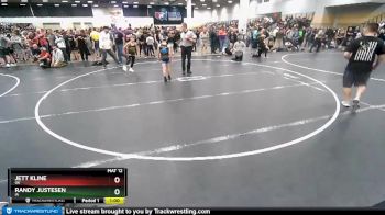 82 lbs Champ. Round 1 - Randy Justesen, IA vs Jett Kline, OK